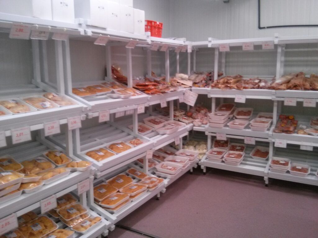 Estanterías comercios para cárnica
